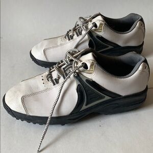 FootJoy black white lace up golf shoes size 6M